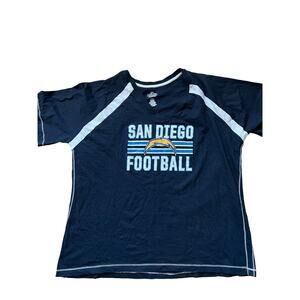 Majestic San Diego Chargers Football Jersey Shirt Women’s Size 1X NFL Blue